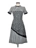 Taylor Houndstooth Gray Casual Dress Size 2 - photo 1