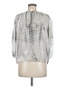 Neiman Marcus 100% Viscose Gray 3/4 Sleeve Blouse Size M - photo 2