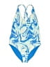 Assorted Brands Print Blue One Piece Swimsuit Size M (estimated) - photo 1