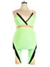 True Rock Color Block Green Romper Size XXL - photo 1