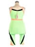 True Rock Color Block Green Romper Size XXL - photo 2