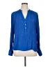 Juniper + Lime Blue Long Sleeve Blouse Size XL - photo 1