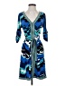 BCBGMAXAZRIA Print Blue Casual Dress Size XS - photo 1