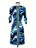 BCBGMAXAZRIA Print Blue Casual Dress Size XS - photo 2
