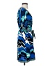 BCBGMAXAZRIA Print Blue Casual Dress Size XS - photo 4