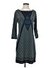 Max Studio Argyle Blue Casual Dress Size S - photo 1