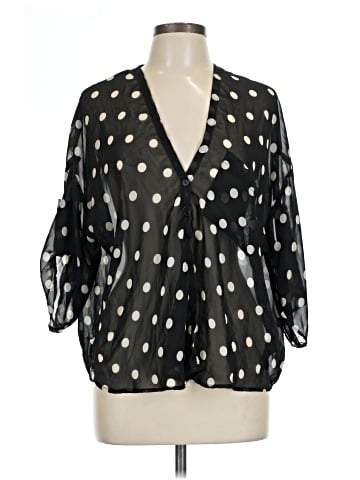 Pins and Needles 3/4 Sleeve Blouse (view 1)