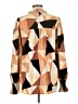 Jodifl 100% Polyester Color Block Orange Long Sleeve Blouse Size L - photo 2