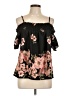 Indulge 100% Polyester Black Sleeveless Blouse Size L - photo 1