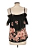 Indulge 100% Polyester Black Sleeveless Blouse Size L - photo 2