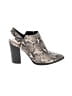 Halogen Snake Print Gray Heels Size 9 - photo 1