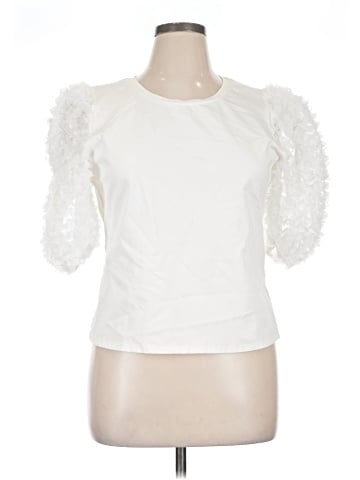 Flat White Short Sleeve Top (view 1)