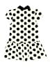 Blossom Couture 100% Polyester Polka Dots Ivory Dress Size 6 - 7 - photo 2