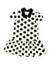 Blossom Couture 100% Polyester Polka Dots Ivory Dress Size 6 - 7 - photo 1