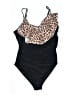 Unbranded Animal Print Black One Piece Swimsuit Size XL (estimated) - photo 1