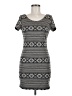 Soprano 100% Polyester Argyle Gray Casual Dress Size M - photo 1
