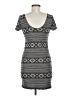 Soprano 100% Polyester Argyle Gray Casual Dress Size M - photo 2