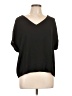 Mark 100% Polyester Black Short Sleeve Top Size L - photo 1