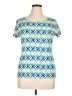 Relativity Argyle Blue Short Sleeve T-Shirt Size XL - photo 1