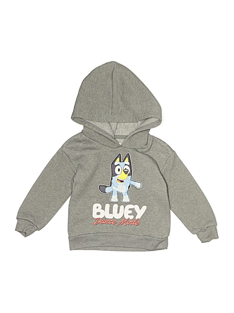Pre-owned Bluey Kids' Pullover Hoodie In Gray