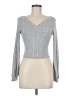 Shein Metallic Silver Pullover Sweater Size 6 - photo 1