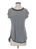 Foil Blue Gray Short Sleeve Top Size S - photo 1