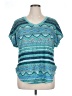 Signature Studio Teal Short Sleeve Top Size 1X - photo 1