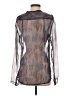 Antik Batik Purple Long Sleeve Blouse Size S - photo 2