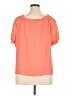 CeCe 100% Polyester Orange Short Sleeve Blouse Size XL - photo 2