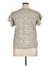 Unbranded 100% Polyester Gray Short Sleeve Blouse Size XL - photo 2