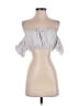 Blithe Silver Short Sleeve Blouse Size S - photo 1