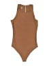 Parade Solid Brown Bodysuit Size S - photo 1