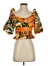 Walter Baker Orange 3/4 Sleeve Blouse Size S - photo 1