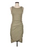 Leith Solid Tan Casual Dress Size M - photo 1
