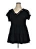 Torrid Black Short Sleeve Top Size 1X Plus (1) - photo 1