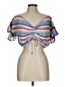 Red Carter 100% Viscose Blue Short Sleeve Blouse Size L - photo 1