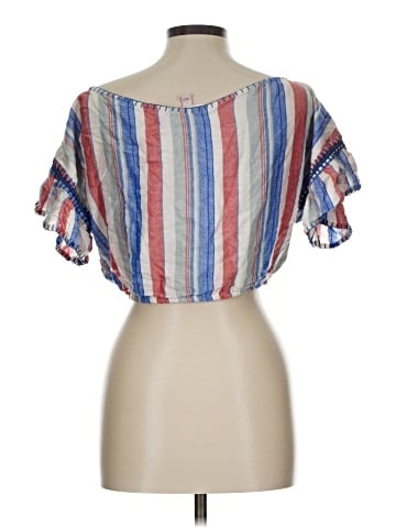 Red Carter Short Sleeve Blouse (view 2)