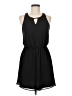 Xhilaration 100% Polyester Solid Black Casual Dress Size M - photo 1