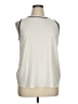 Ann Taylor LOFT 100% Polyester Silver Sleeveless Blouse Size XL - photo 1