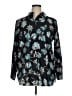 Chico's Floral Teal Long Sleeve Blouse Size XL (3) - photo 1