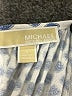 MICHAEL Michael Kors 100% Viscose Blue 3/4 Sleeve Blouse Size L - photo 7
