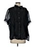 J.Crew Black Short Sleeve Blouse Size 24 waist - photo 1