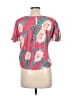 Wolven Pink Short Sleeve Top Size M - photo 2