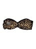 Jonathan Simkhai Animal Print Brown Swimsuit Top Size M - photo 2