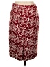 Talbots Paisley Burgundy Formal Skirt Size 4 - photo 2