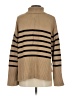 Gap 100% Cotton Stripes Tan Turtleneck Sweater Size XS - photo 2
