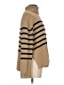 Gap 100% Cotton Stripes Tan Turtleneck Sweater Size XS - photo 4