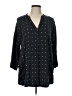 Purejill Polka Dots Black 3/4 Sleeve Blouse Size L - photo 1