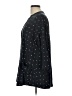 Purejill Polka Dots Black 3/4 Sleeve Blouse Size L - photo 5