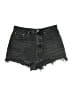 Zara Black Denim Shorts Size 10 - photo 1